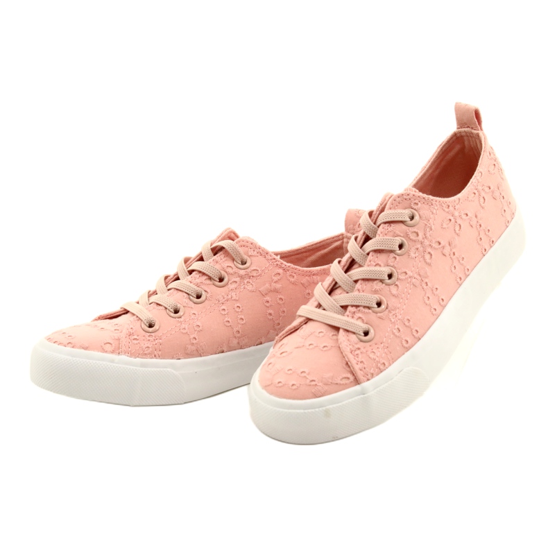 Atletico Girls' sneakers slipped lace Wy20763 pink 2 Atletico Girls' sneakers slipped lace Wy20763 pink 2