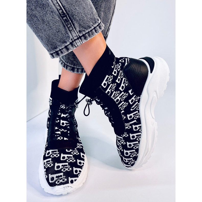 Helti Black sock ankle boots 1