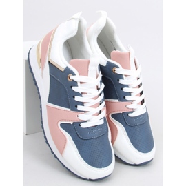 Women's sports shoes Vevo NAVY / PINK white blue 2