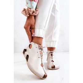 Maciejka 03426-25 Light Leather Boots Light Beige 1