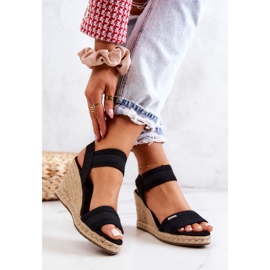 Women's Sandals On Wedge Big Star JJ274976 Black 2