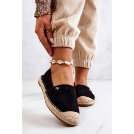 Women's Suede Espadrilles Black Joaquin 1 Women's Suede Espadrilles Black Joaquin 1