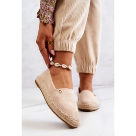 PE1 Women's Beige Suede Espadrilles Joaquin 1