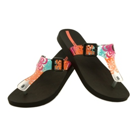 Ipanema 26721 26208 Black leisure women's slippers blue orange pink 3