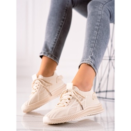 TRENDI Fashionable sports shoes beige 1 TRENDI Fashionable sports shoes beige 1
