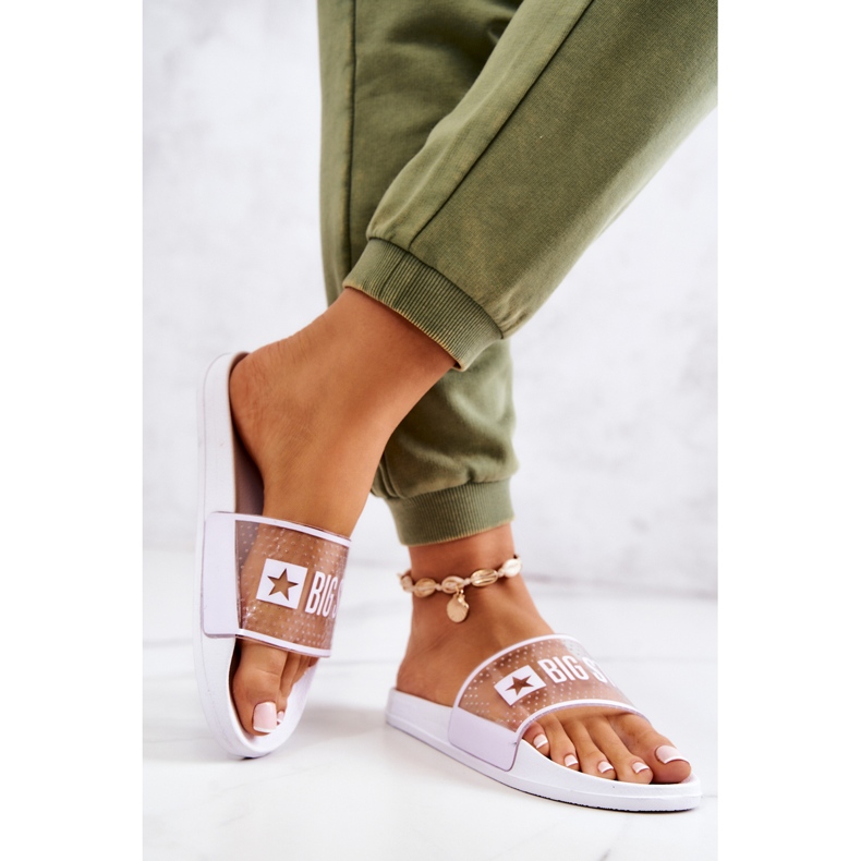 Women's Slippers Big Star JJ274642 White 2