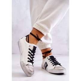 Women's Sneakers Big Star JJ274350 White and Black sneakers 2