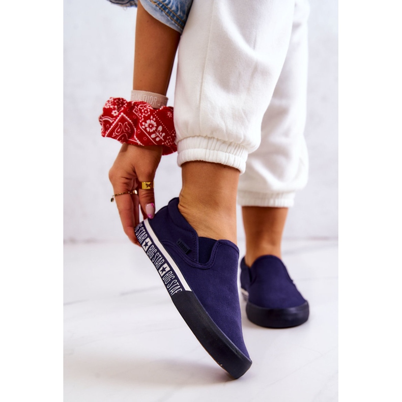 Women's Sneakers Slip-on Big Star HH274011 Navy blue 1 Women's Sneakers Slip-on Big Star HH274011 Navy blue 1