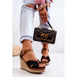 Women's Sandals On Wedge Big Star JJ274937 Black 1