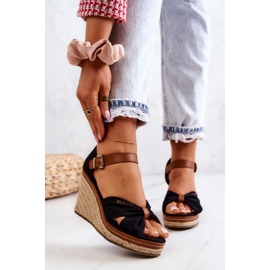 Women's Sandals On Wedge Big Star JJ274937 Black 2