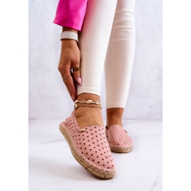 Women's Espadrilles With Polka Dots Big Star JJ274869 Pink 1