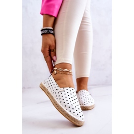 Women's Espadrilles With Polka Dots Big Star JJ274870 White 1