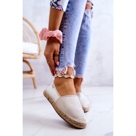Women's Classic Espadrilles Big Star JJ274951 White-Gray grey 1 Women's Classic Espadrilles Big Star JJ274951 White-Gray grey 1