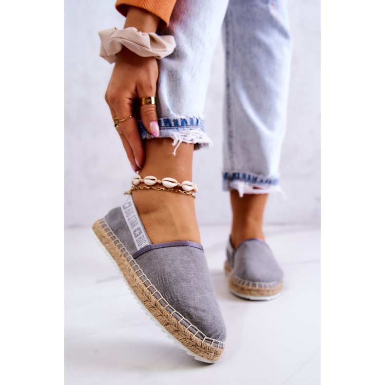 Slip-on espadrilles Big Star JJ274876 Gray grey 1