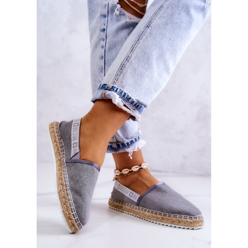 Slip-on espadrilles Big Star JJ274876 Gray grey 2