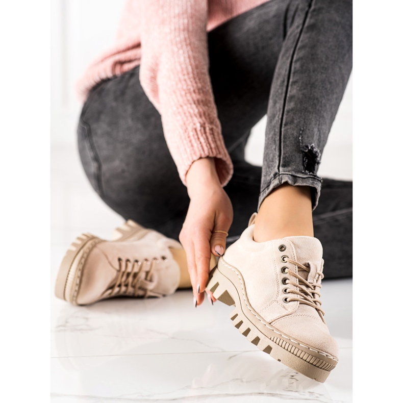 S. BARSKI S.BARSKI Platform Shoes beige 2