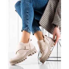 S. BARSKI S.BARSKI Velcro Boot beige 1