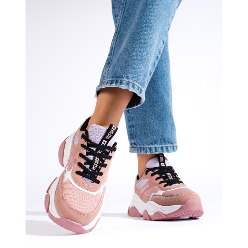 Women's Sneakers Big Star JJ274577 pink 1 Women's Sneakers Big Star JJ274577 pink 1