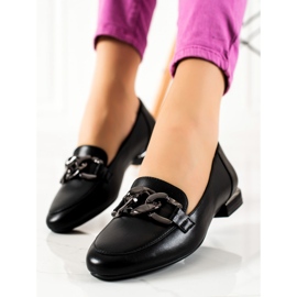 Stylish Sergio Leone loafers black 2