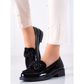 S. BARSKI Shoes with a decorative bow S.BARSKI black 1