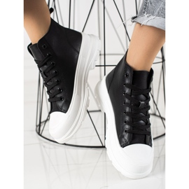 TRENDI High Black Sneakers 1