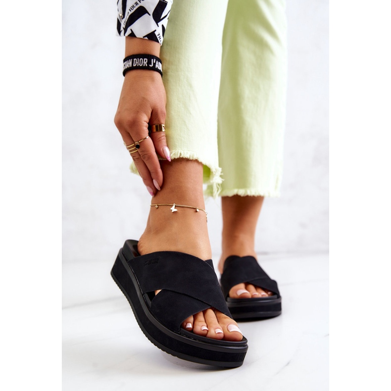 Women's slippers Big Star JJ274721 Black 1