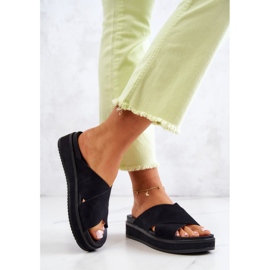 Women's slippers Big Star JJ274721 Black 2