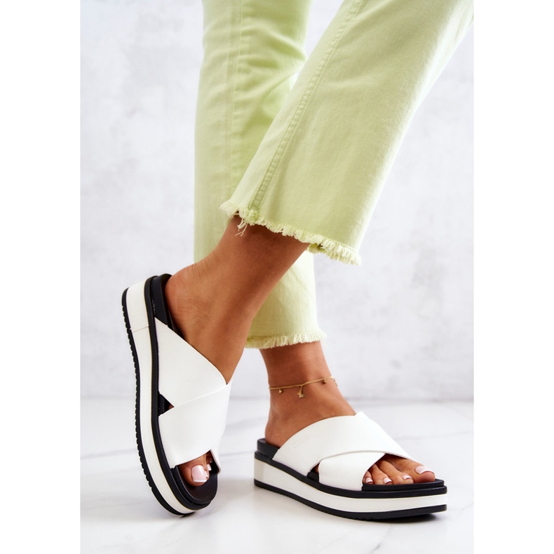 Women's Slippers Big Star JJ274723 White 2 Women's Slippers Big Star JJ274723 White 2