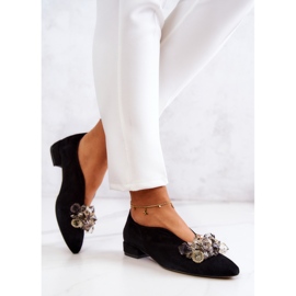 PA2 Elegant Suede Shoes With Black McQueen Decoration 2 PA2 Elegant Suede Shoes With Black McQueen Decoration 2