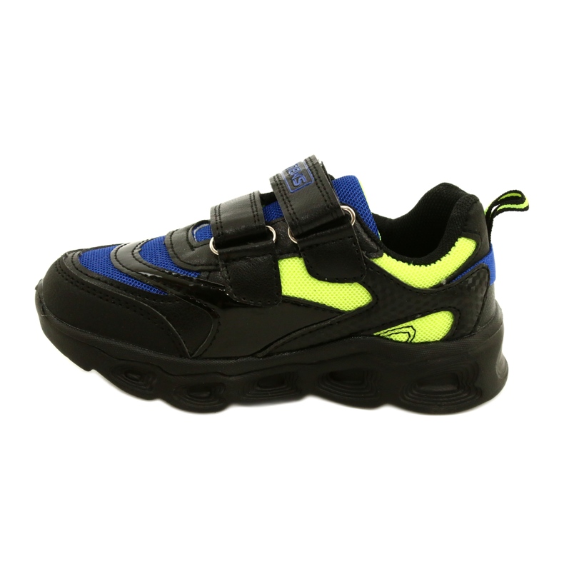 ADI Sports Shoes LED Glowing Velcro News 22DZ32-4836 Royal black blue green 1