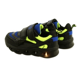 ADI Sports Shoes LED Glowing Velcro News 22DZ32-4836 Royal black blue green 4