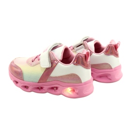 ADI Sports Shoes LED Glowing Velcro News 22DZ32-4837 Pink / White 5 ADI Sports Shoes LED Glowing Velcro News 22DZ32-4837 Pink / White 5