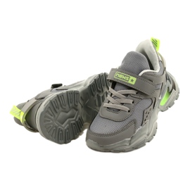 NEWS Boys' sports shoes for Velcro 22z32-4930 gray grey 3
