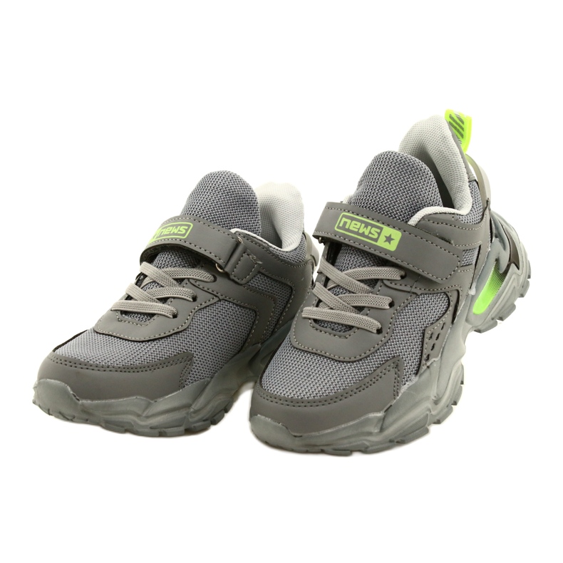 NEWS Boys' sports shoes for Velcro 22z32-4930 gray grey 2 NEWS Boys' sports shoes for Velcro 22z32-4930 gray grey 2