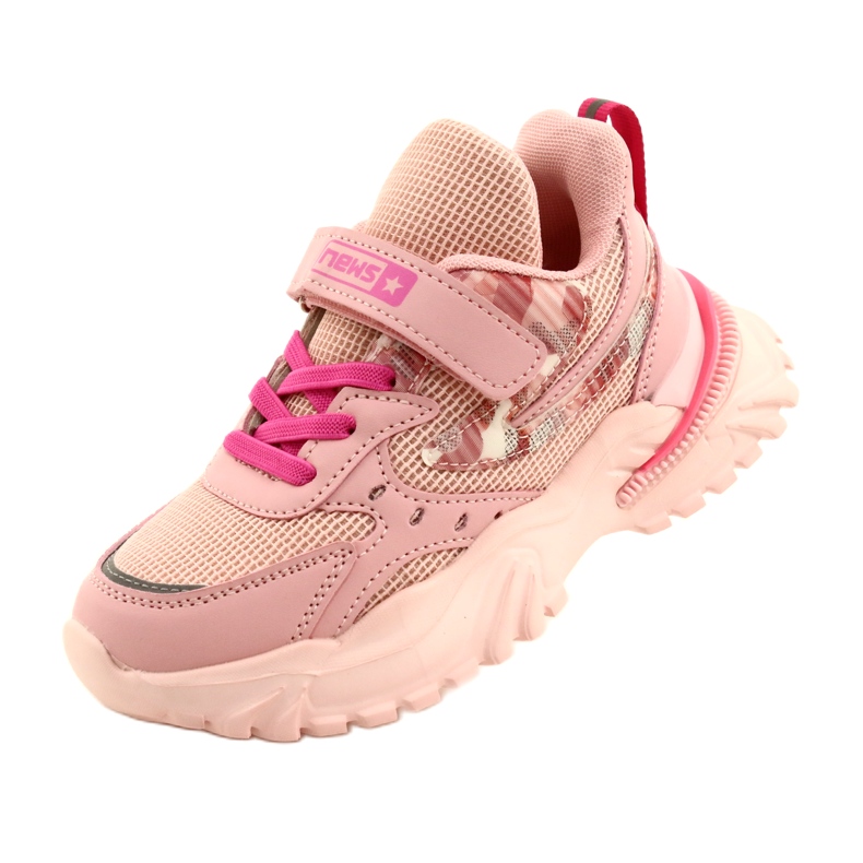 Velcro Sports Shoes NEWS 22DZ32-4931 Pink 4 Velcro Sports Shoes NEWS 22DZ32-4931 Pink 4