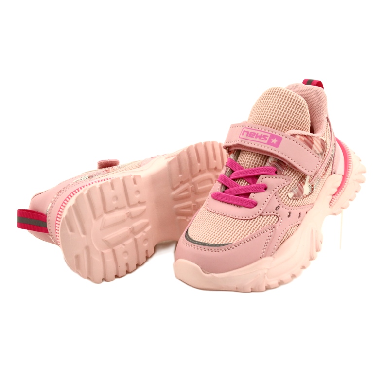 Velcro Sports Shoes NEWS 22DZ32-4931 Pink 3 Velcro Sports Shoes NEWS 22DZ32-4931 Pink 3