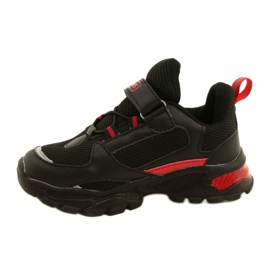 Sports boys boys' Velcro News 22Dz32-4932 Czarne-Czerwone black 1