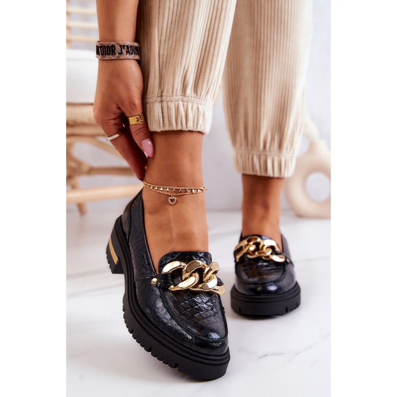 PA2 Women's Loafers Leather Loafers Black Mollie 2