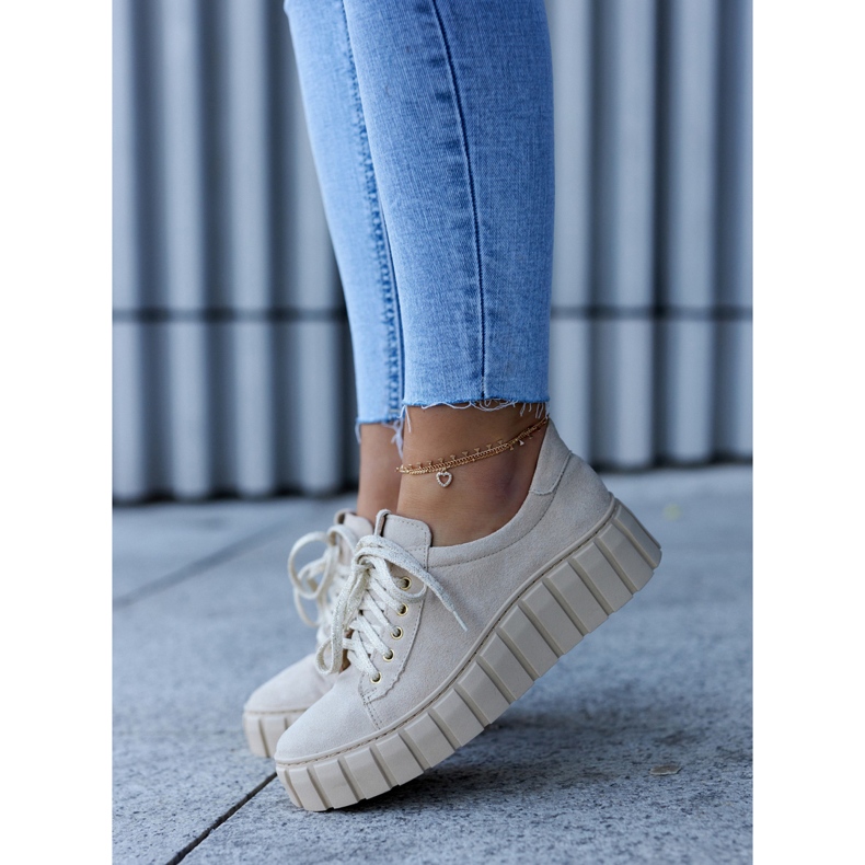 Suede Shoes Lewski Shoes 3163 Light beige 2