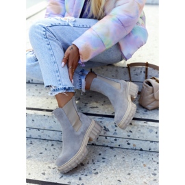 Lemar Suede Women's Boots Light Gray Kennel grey 2