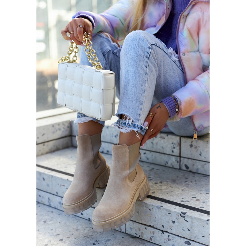 Lemar Suede Women's Boots Light beige Kennel 2