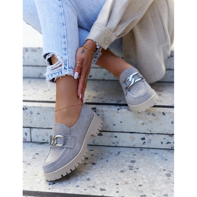 La.Fi Fashionable Suede Loafers Light gray Rayhan grey 2 La.Fi Fashionable Suede Loafers Light gray Rayhan grey 2