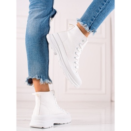 TRENDI White High Sneakers 1