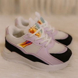 Children's Sport Shoes Sneakers Black-Violet Game Time white purple 2