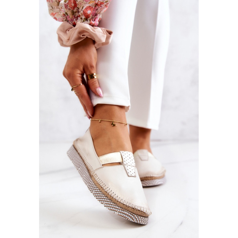 Women's Leather Loafers Maciejka 05432-22 Light Beige 1 Women's Leather Loafers Maciejka 05432-22 Light Beige 1