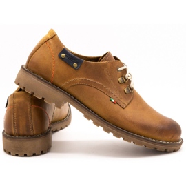 Olivier Men's shoes 812MP red leather ankle boots brown orange 3 Olivier Men's shoes 812MP red leather ankle boots brown orange 3