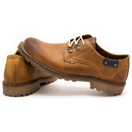 Olivier Men's shoes 812MP red leather ankle boots brown orange 4 Olivier Men's shoes 812MP red leather ankle boots brown orange 4