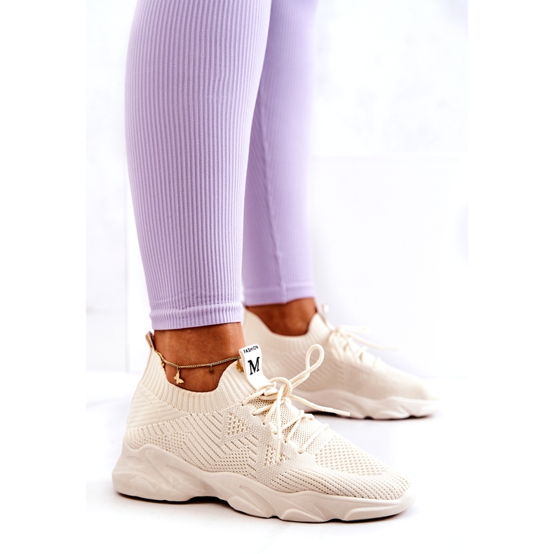 PS1 Sport Shoes Sneakers Fabric Light beige Nolene 4