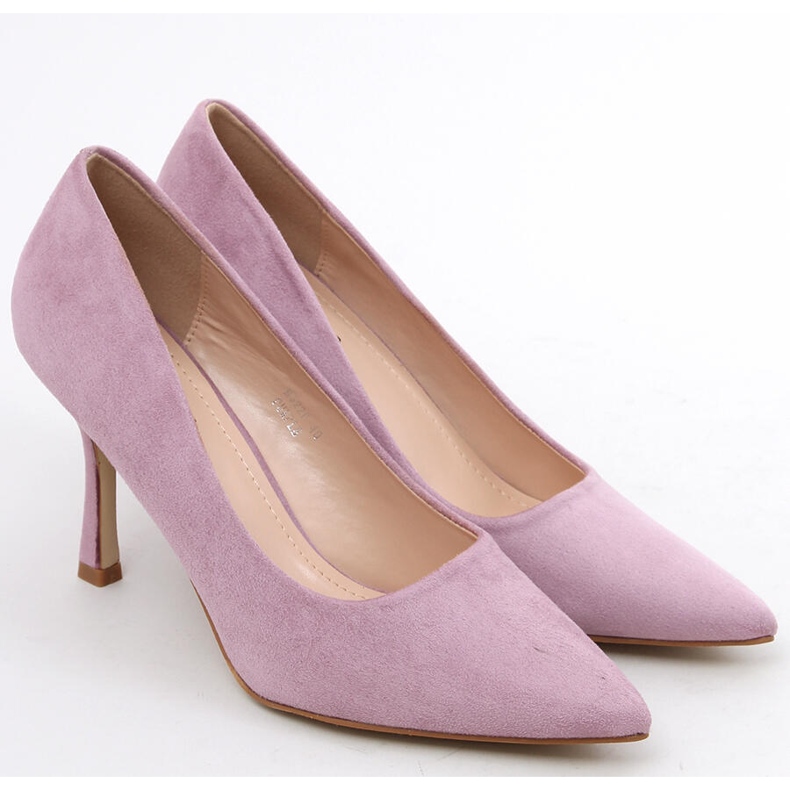 Women's suede Giorgia Purple stilettos 1