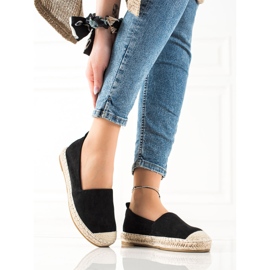 Bestelle Black Suede Espadrilles 2